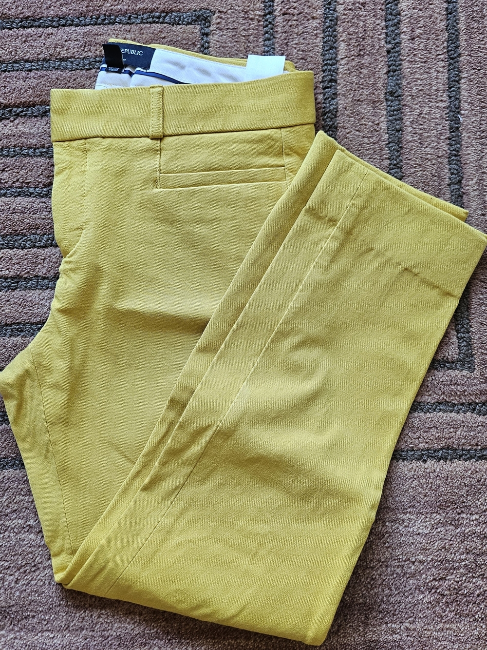 Banana Republic Sloan Pants Mustard Yellow